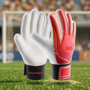 Gants de gardien de but de football professionnel Latex épais et cuir respirant Logo personnalisé équipement d'entraînement en gros gants de football - Product Image 2