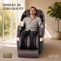 Fauteuil de massage Oyeal moderne 3D Shiatsu à pression d'air, massage complet du corps/pieds, en cuir PU, rechargeable par USB, massage automatique classique