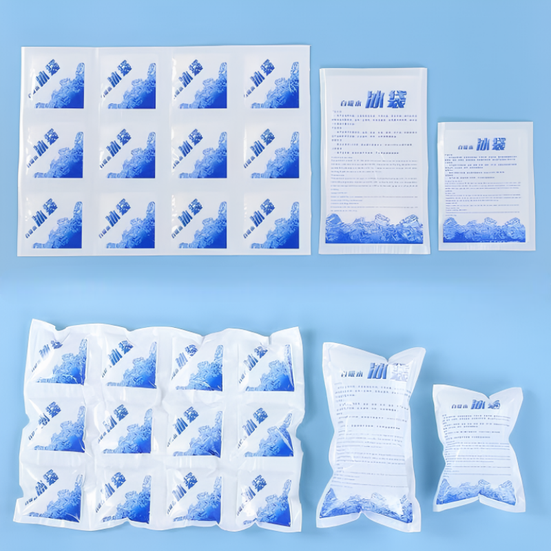 Custom Reuseable Non Toxic Multi Purpose Cold Dry Gel Ice Pack With Logo for Packaging
