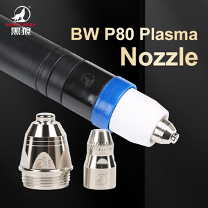 Original 100 Stück Schwarze Wolf P80 Luftplasma-Schneidbrenner Kupferelektrode Schweiß- und Lötbedarf - Product Image 3