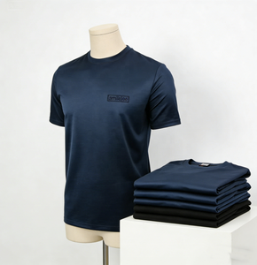 T-shirt in cotone mercerizzato con stampa digitale a maniche corte da uomo di alta qualità - Product Image 4