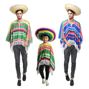 Conjunto de Poncho y Sombrero Mexicano <span class=keywords><strong>para</strong></span> Adultos - Product Image 3
