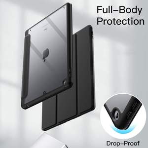 Trifold Stand Clear Hard Back Shell Antichoc Smart Tablet Cover Case <span class=keywords><strong>pour</strong></span> <span class=keywords><strong>iPad</strong></span> 9.7 pouces 6th 5th Generation 2018 2017 - Product Image 5