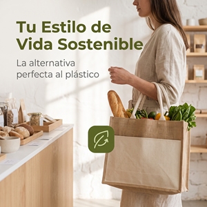 Bolso Tote Personalizable de Yute y Lona, Diseño Elegante y Sostenible para Supermercado y Vida Cotidiana, al por Mayor - Product Image 2