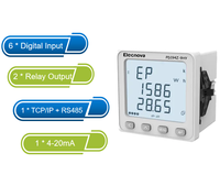 Compteur de puissance triphasé multifonction RS485 Modbus avec écran LCD 96x96 et surveillance des harmoniques pour la distribution industrielle