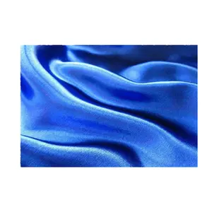 Satin Drill Chiffon Fabric Polyester Satin Silk Fabric For Women Shiny Evening Dress