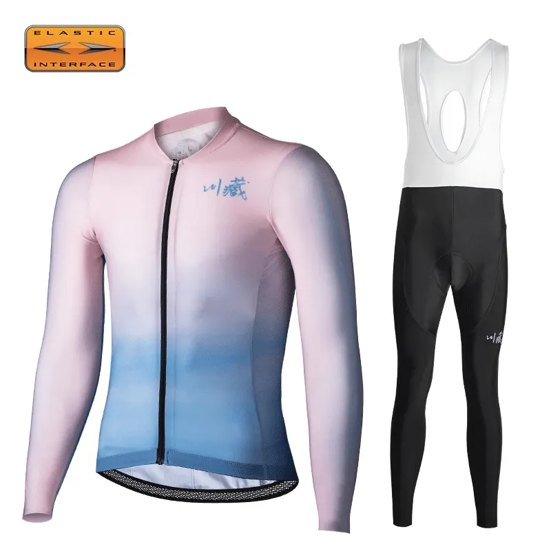 Fabricante Custom Quick Dry Strap calças Com Zipper Collar Homens ciclismo camisa Custom Pro Ciclismo Jersey