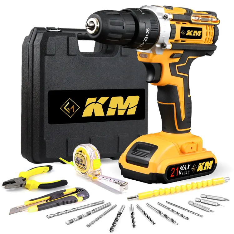 KM 20V Charging Hand Electric Drill Multifunctional Household Electric Tool Screwdriver