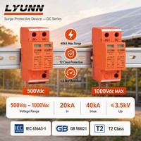Parafoudre Solaire Photovoltaïque AC DC SPD 20KA 40KA 2P 4P 2 Pôles 4 Pôles T2 500V 600V 800V 1000V 1200V Dispositif de Protection Contre les Surtensions