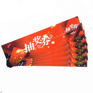 Commande personnalisée d'usine Loterie Concert <span class=keywords><strong>Bus</strong></span> Film D'impression de Billet - Product Image 2