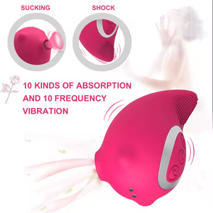 女性用2-in-1吸引バイブレーター乳首クリット刺激装置10振動10吸引モードGスポットバイブレーターABS + シリコーンIPx6 - Product Image 3