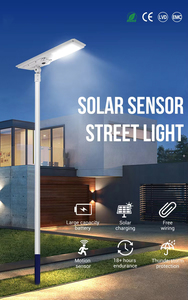 Lampadaire solaire LED intégré <span class=keywords><strong>tout</strong></span>-en-un, autonome, étanche IP65, 200W, 300W, 400W, 500W, pour extérieur - Product Image 2