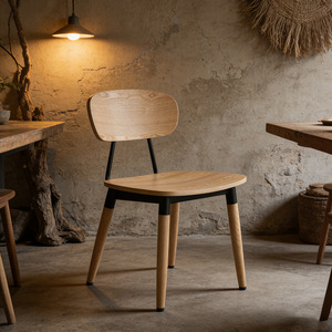 <span class=keywords><strong>Chaise</strong></span> <span class=keywords><strong>de</strong></span> restaurant, <span class=keywords><strong>snack</strong></span>-<span class=keywords><strong>bar</strong></span>, salle à manger décontractée, banc simple en bois courbé, <span class=keywords><strong>chaise</strong></span> en bois massif avec dossier pour restaurant - Product Image 2