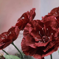 Prix usine Géant Fleur Coquelicot Décoration De Mariage Festival Fournitures Ornements De Fête