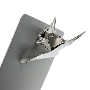 Porte-documents en aluminium argenté avec logo personnalisé de la marque EMDA, modèle 70M301, pour le bureau, le stockage de documents, format A4 - Product Image 4