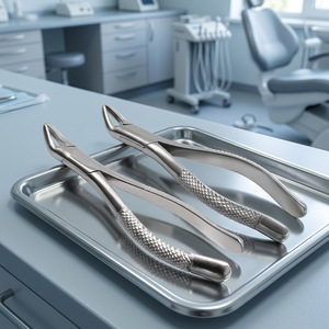 Pince d'extraction manuelle de dents de sagesse en acier inoxydable de qualité supérieure, texture texturée, certifiée CE Classe I, garantie 1 an - Meilleures ventes - Product Image 6