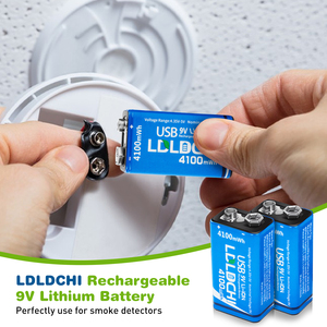LDLDCHI 4100mWh Carga rápida USB <span class=keywords><strong>9V</strong></span> Batería de litio recargable - Product Image 6