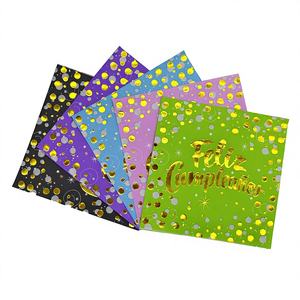 Serviettes <span class=keywords><strong>en</strong></span> <span class=keywords><strong>papier</strong></span> exquises <span class=keywords><strong>en</strong></span> pâte de bois vierge, couleur or/argent, motif mexicain bronzé, pour fêtes d'<span class=keywords><strong>anniversaire</strong></span>, de remise de diplôme et Noël - Product Image 1