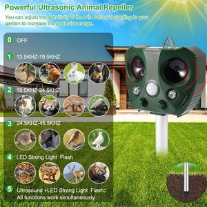 SJZ répulsif antiparasitaire à ultrasons personnalisable alimenté par batterie utilisation extérieure solide écologique pour chats chiens singes insectes - Product Image 2