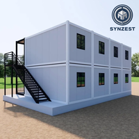 Maison conteneur préfabriquée modulaire et détachable de 20 pieds, bureau mobile moderne, maisonnette préfabriquée, maisons portables pour bureau