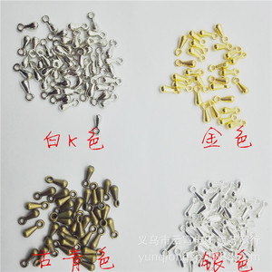 Pendentif en forme de larme en alliage plaqué pour la fabrication de colliers, lot de 1000 pièces, origine Yiwu - Product Image 1