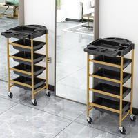 Chariot utilitaire roulant pour salon de beauté Chariot cosmétique et spa portable pour coiffeur et équipement de tatouage Styliste professionnel