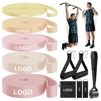 Bandas de Resistencia de TPE Color Champán para Dominadas, Correr, Sprints, Flexiones, Entrenamiento de Fuerza, Personalizables