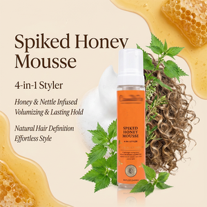 Nuevo Estilizador de Cabello 4 en 1 de Fijación Fuerte Anti-Frizz, Nutre e Hidrata, Define los Rizos y Agrega Brillo, Mousse Espumoso con Miel - Product Image 2