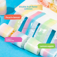 Cinta de Gomitas de Frutas de Marca Privada, Surtido de Caramelos Masticables Frutales, OEM ODM, Venta al por Mayor a Granel, Fabricante Directo de Fábrica, Bolsa Personalizada
