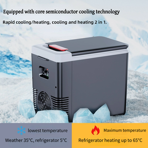 Portable 10L Mini refroidisseur thermoélectrique Tesla compresseur 12V 220V AC réfrigérateur LCD écran tactile à faible bruit pour voiture maison hôtel - Product Image 4