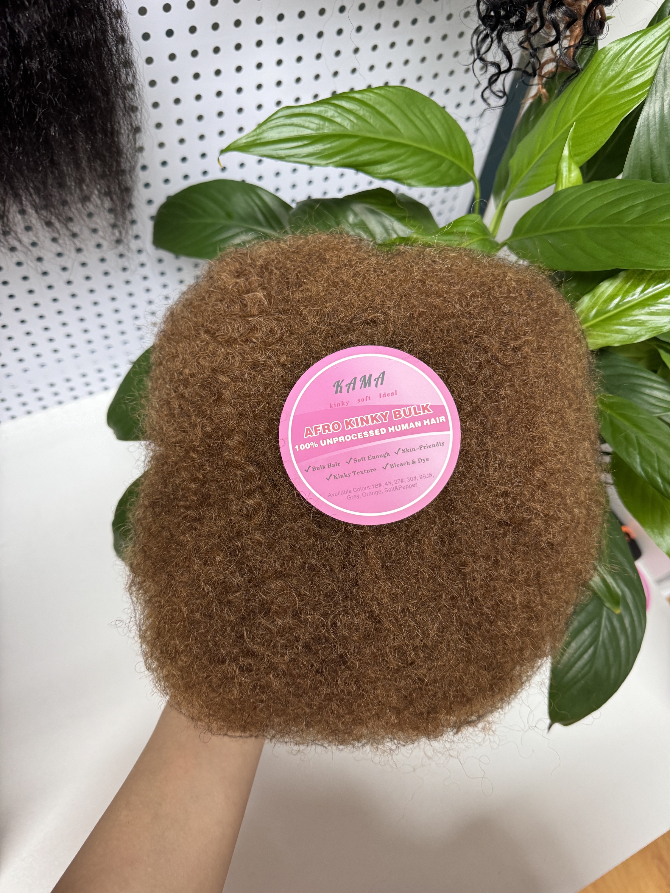 Vast Hair Official - KAMA Human Hair Knotless Box Braid Brazilian Remy Afro Kinky Bulk Human Hair for Braiding Dreadlock Hair Boho Braids