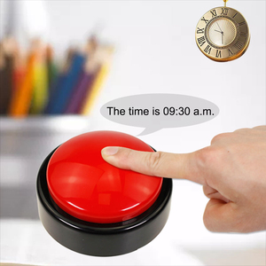 Botón de reloj parlante personalizado para <span class=keywords><strong>personas</strong></span> <span class=keywords><strong>mayores</strong></span> y ciegos, alarma de voz de un toque, anunciador de tiempo fácil para <span class=keywords><strong>personas</strong></span> <span class=keywords><strong>mayores</strong></span> y con discapacidad visual - Product Image 1
