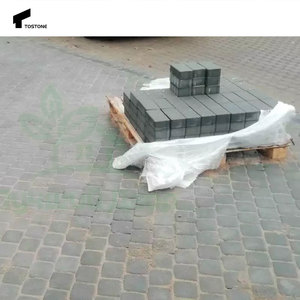 Tostone đá Granite cao cấp đối phó đá kết cấu than đen Slate grey cho ngoài trời lát cảnh quan biên giới thiết kế hiện đại - Product Image 6