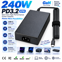 Catu Daya Desktop 240W Tipe C PD3.2 Kabel Tetap 48V 5A untuk Komputer AI Pribadi Workstation Mobile Produsen OEM