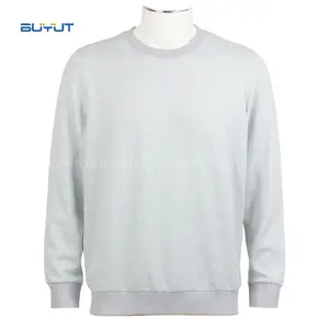 Xám Trắng Polyester Lông Cừu Đàn Ông Phụ Nữ Áo Thun Thăng Hoa Hoodies Vòng Cổ Tẩy Trắng Polyester Áo Nỉ