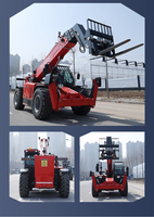 SHANNENG TH1440 Chariot télescopique 14m 4 tonnes, bras de levage télescopique, chargeuse sur pneus tout-terrain 4x4, moteur diesel Cummins, haute portée pour travaux en hauteur