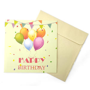 Carte de vœux créative 3D en forme de ballon coloré, faite à la main, pour <span class=keywords><strong>anniversaire</strong></span> et fête des enfants, mignonne, <span class=keywords><strong>joyeux</strong></span> <span class=keywords><strong>anniversaire</strong></span> - Product Image 1