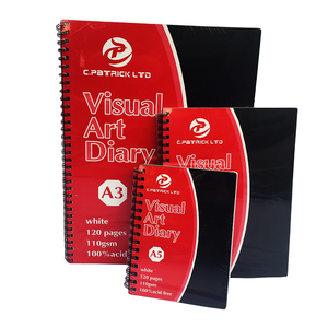 <span class=keywords><strong>2022</strong></span> páginas personalizadas de fábrica, 120 GSM, estudio de arte, libro de bocetos de papel negro para diario de arte - Product Image 1