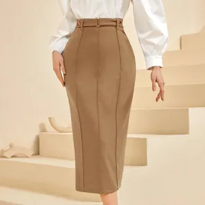 Wholesale fashion women long skirt ladies latest plus size office skirts