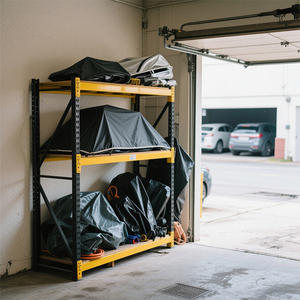 4-Layer Light <strong>Duty</strong> Boltless Steel Metal <strong>Shelves</strong> with Aluminium Hardware Industrial Warehouse <strong>Storage</strong> Rack <strong>Medium</strong> <strong>Duty</strong> Design - Product Image 2