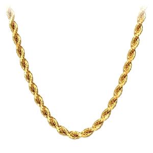 Collier chaîne torsadée en acier inoxydable plaqué or 18 carats de haute qualité, délicat et tendance, hip-hop, 2,5 mm, pour hommes, nouveauté 2025 - Product Image 1