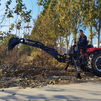 Gratis pengiriman 4WD di Cina traktor pertanian traktor dengan Front End Loader
