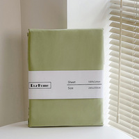 Haute qualité Morden coton à longues fibres 4 pièces ensemble de lit respirant drap plat drap-housse avec deux taies d'oreiller