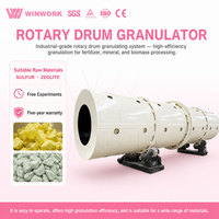 Granulateur rotatif à tambour WINWORK pour dolomite, équipement de pelletisation de poudre minérale, fournisseur pour usines industrielles