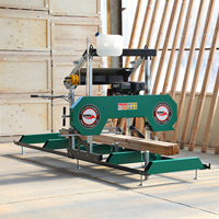 Scie à ruban pour le travail du bois à eau automatique à moteur électrique Scierie à bois portable