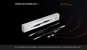 Ventes chaudes Hélices pliables Sunnysky de haute qualité en fibre de carbone et composite de nylon 13*5 pouces pour drone multirotor quadricoptère - Product Image 2