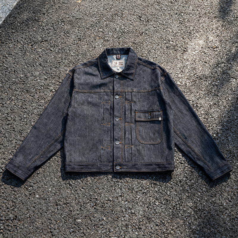 Custom Blue Denim Jean Jacket Men