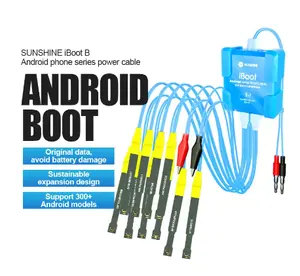 SUNSHINE IBoot A-C Power Cable for IPhone Motherboard Activation Anti-Burn Power Supply Test Boot Line Support 300+ Android Mode