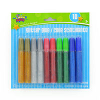 Lot de 18 tubes de colle pailletée et 6 peintures pour fenêtres – Kit créatif d'art et d'artisanat pour enfants – Vente en gros – Non toxique, sûr et lavable