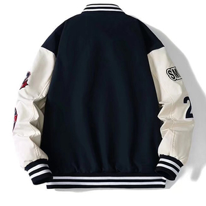 เสื้อแจ็คเก็ตเบสบอลผู้ชายไซส์ใหญ่ทรงหลวมแฟชั่นแบรนด์ดังสำหรับฤดูใบไม้ผลิและฤดูร้อนสไตล์ฮิปฮอปเข้าได้กับทุกชุดเสื้อแจ็คเก็ตสุดเทรนดี้ - Product Image 1